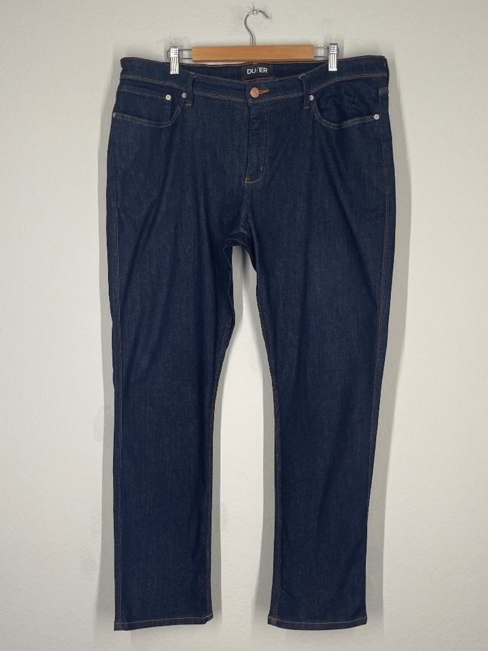 DU/ER L2X Relaxed Taper Jeans Men's 40x32 Blue Technical Performance